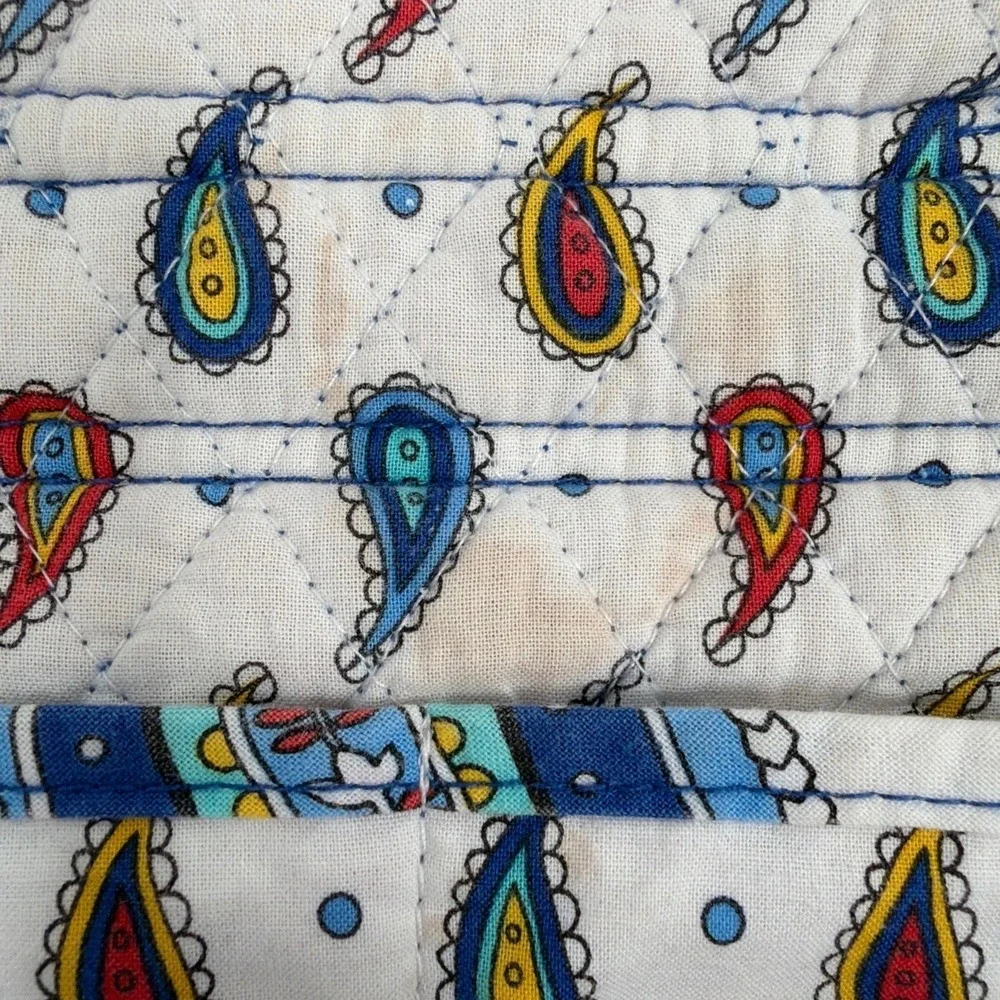 Vera‎ Bradley Marina Paisley Backpack Retired Quilted Cotton Bag